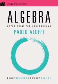 代数学（テキスト）<br>Algebra : Notes from the Underground (Cambridge Mathematical Textbooks)