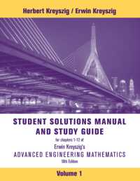 Advanced Engineering Mathematics, 10e Volume 1: Chapters 1 - 12 Student Solutions Manual and Study Guide （10TH）