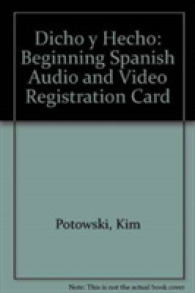 Dicho y hecho / Said and Done Audio and Video Registration Card : Beginning Spanish （9TH）