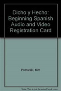 Dicho y hecho / Said and Done Audio and Video Registration Card : Beginning Spanish