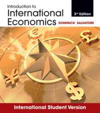 国際経済学入門（第３版・テキスト）<br>Introduction to International Economics (ISV) （3RD）
