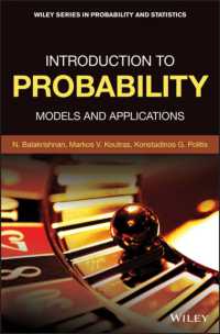 モデルと応用の確率入門<br>Introduction to Probability : Models and Applications (Wiley Series in Probability and Statistics)