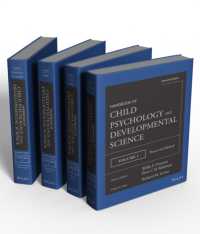 児童心理学・発達科学ハンドブック（第７版・全４巻）<br>Handbook of Child Psychology and Developmental Science (4-Volume Set) （7TH）