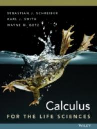 ライフサイエンスのための微積分（テキスト）<br>Calculus for the Life Sciences