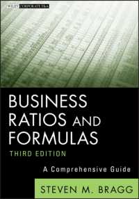 企業統計入門（第３版）<br>Business Ratios and Formulas : A Comprehensive Guide (Wiley Corporate F&a) （3RD）