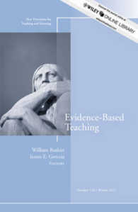 Evidence-Based Teaching : Winter 2011 (New Directions for Teaching and Learning)