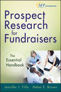 Prospect Research for Fundraisers : The Essential Handbook (Afp Fund Development)