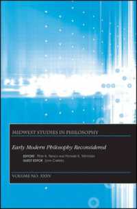 Early Modern Philosophy Reconsidered (Midwest Studies in Philosophy)