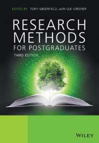 大学院生のための調査法（第３版）<br>Research Methods for Postgraduates （3TH）