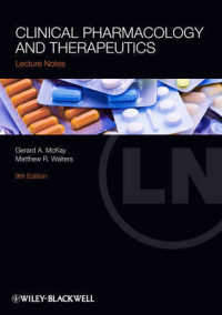 臨床薬理学治療レクチャーノート<br>Clinical Pharmacology and Therapeutics (Lecture Notes) （9TH）