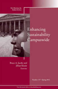 Enhancing Sustainability Campuswide : New Directions for Student Services (New Directions in Student Services)