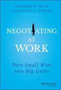 職場における交渉術<br>Negotiating at Work : Turn Small Wins into Big Gains