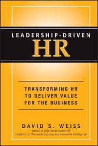 リーダーシップ主導の人材管理<br>Leadership-Driven HR : Transforming HR to Deliver Value for the Business