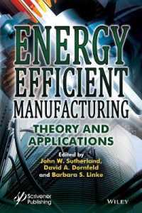 Energy Efficient Manufacturing : Theory and Applications