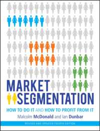 市場細分化（第５版）<br>Market Segmentation : How to Do It and How to Profit from It （4 REV UPD）