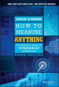 ビジネスにおける無形資産の評価（第３版）<br>How to Measure Anything : Finding the Value of 'Intangibles' in Business （3TH）