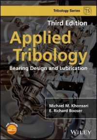 応用トライボロジー（第３版）<br>Applied Tribology : Bearing Design and Lubrication (Tribology in Practice Series) （3RD）