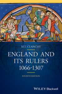 イングランドとその支配者1066-1307年（第４版）<br>England and its Rulers : 1066-1307 (Blackwell Classic Histories of England) -- Paperback （4 Rev ed）