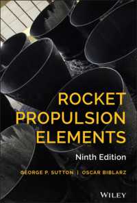 ロケット推進の基礎（第９版）<br>Rocket Propulsion Elements -- Hardback （9 Rev ed）