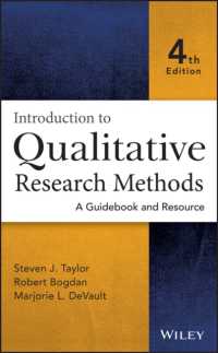 質的研究法入門（第４版）<br>Introduction to Qualitative Research Methods : A Guidebook and Resource （4TH）