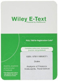 Analysis of Financial Statements Wiley E-text Card (Frank J. Fabozzi Series) （3 PSC）