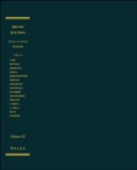 Organic Reactions (Organic Reactions) 〈83〉