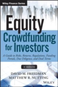 Equity Crowdfunding for Investors : A Guide to Risks, Returns, Regulations, Funding Portals, Due Diligence, and Deal Terms (Wiley Finance)