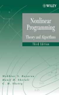 Nonlinear Programming : Theory and Algorithms- with Solutions Manual （3 HAR/PAP）