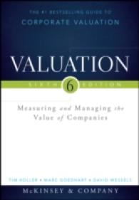 『企業価値評価』（原書）第６版<br>Valuation : Measuring and Managing the Value of Companies (Wiley Finance) （6TH）