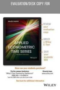 Applied Econometric Times Series (Wiley Series in Probability and Statistics) （4TH）