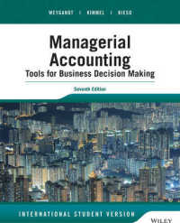 意思決定ツールとしての管理会計（第７版・テキスト）<br>Managerial Accounting : Tools for Business Decision Making -- Paperback （7 I.S.ed）