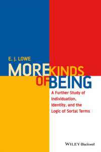 More Kinds of Being : A Further Study of Individuation, Identity, and the Logic of Sortal Terms