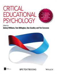 批判的教育心理学<br>Critical Educational Psychology (Bps Textbooks in Psychology)