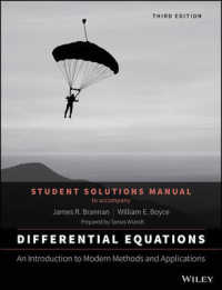 Differential Equations : An Introduction to Modern Methods and Applications 3E Student Solutions Manual