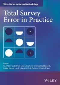 総調査誤差の実際：ビッグデータ時代の質改善<br>Total Survey Error in Practice (Wiley Series in Survey Methodology)