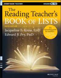 The Reading Teacher's Book of Lists : Grades K-12 (Reading Teacher's Book of Lists) （6TH）