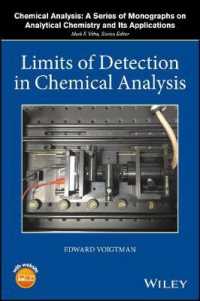 化学分析における検出限界<br>Limits of Detection in Chemical Analysis (Chemical Analysis: a Series of Monographs on Analytical Chemistry and Its Applications)