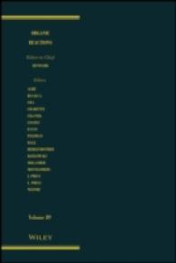 Organic Reactions (Organic Reactions) 〈89〉
