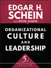 『組織文化とリーダーシップ』（原書）第５版<br>Organizational Culture and Leadership （5TH）