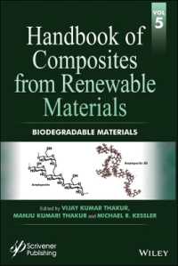 再生可能材料由来複合材料ハンドブック（全８巻）第５巻：生分解性材料<br>Handbook of Composites from Renewable Materials, Biodegradable Materials (Handbook of Composites from Renewable Materials)