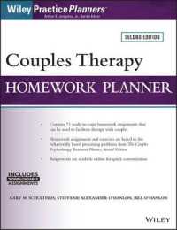 Couples Therapy Homework Planner (Wiley Practice Planners) （2 CSM PAP/）