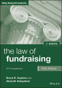 The Law of Fundraising : Supplement 2016 (Wiley Nonprofit Authority) （5 PAP/PSC）
