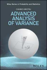 広津千尋著／発展的分散分析<br>Advanced Analysis of Variance (Wiley Series in Probability and Statistics)