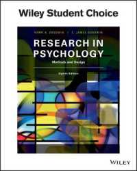 Research in Psychology : Methods and Design （8TH）