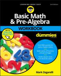 Basic Math & Pre-Algebra Workbook for Dummies with Online Practice （3RD）