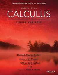 Calculus: Single Variable， 7e Student Solutions Manual
