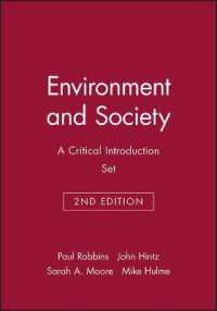 Environment and Society: a Critical Introduction， 2e & Can Science Fix Climate Change? set (Critical Introductions to Geography) -- Paperback