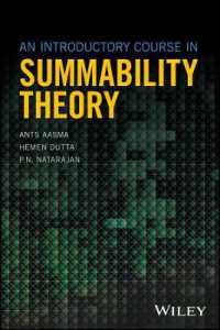 総和可能性理論入門コース<br>An Introductory Course in Summability Theory
