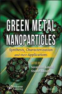 Green Metal Nanoparticles : Synthesis, Characterization and their Applications