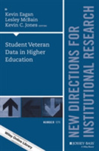 Student Veteran Data in Higher Education (New Directions for Institutional Research)